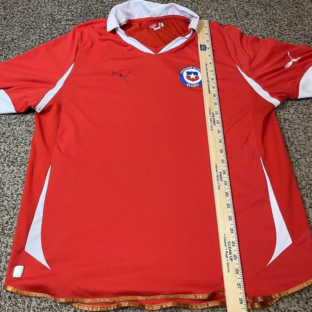 Puma Chile National Soccer Team Home Jersey Mens XXL Red Copa America 2011 2012